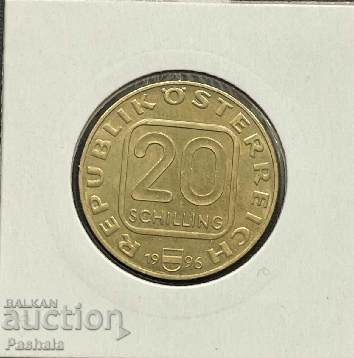 Austria 20 schillings 1996 with price 15.00 BGN | € 7.67 Austria 20 schillings 1996 with price 15.00 BGN | € 7.67