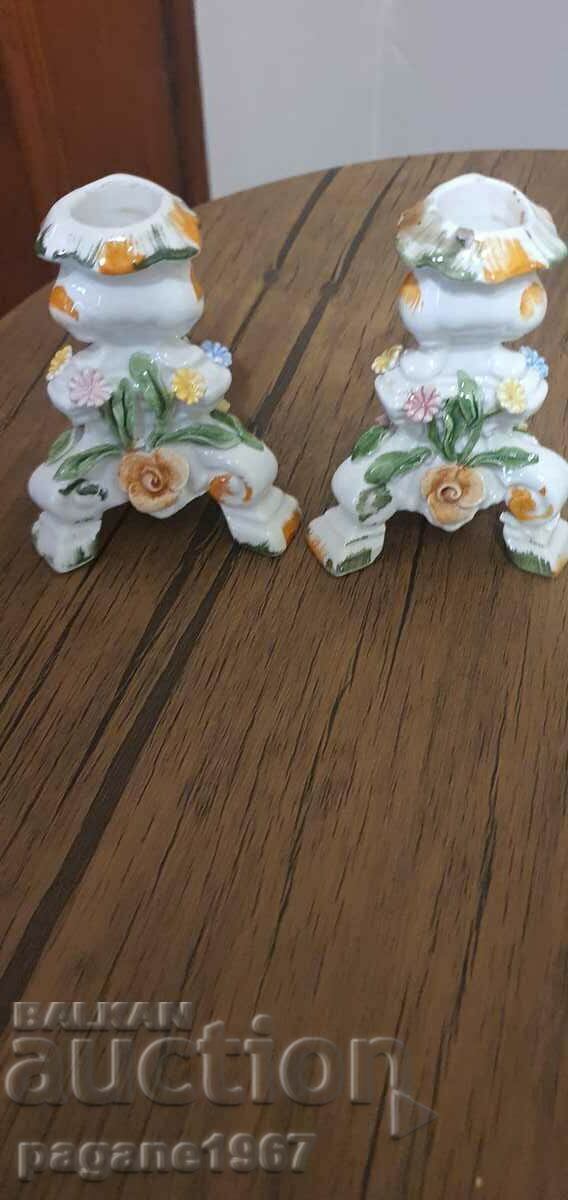 Δημοπρασία Κηροπήγια από πορσελάνη Δημοπρασία Κηροπήγια από πορσελάνη