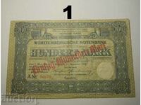 Wurttemberg 50 miliarden mark 1918 XF Germania