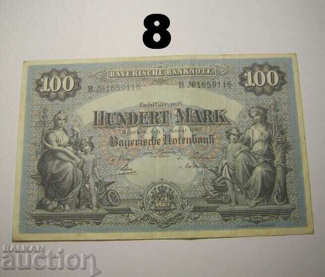 Bayerische Notenbank 100 mark 1900 Germany