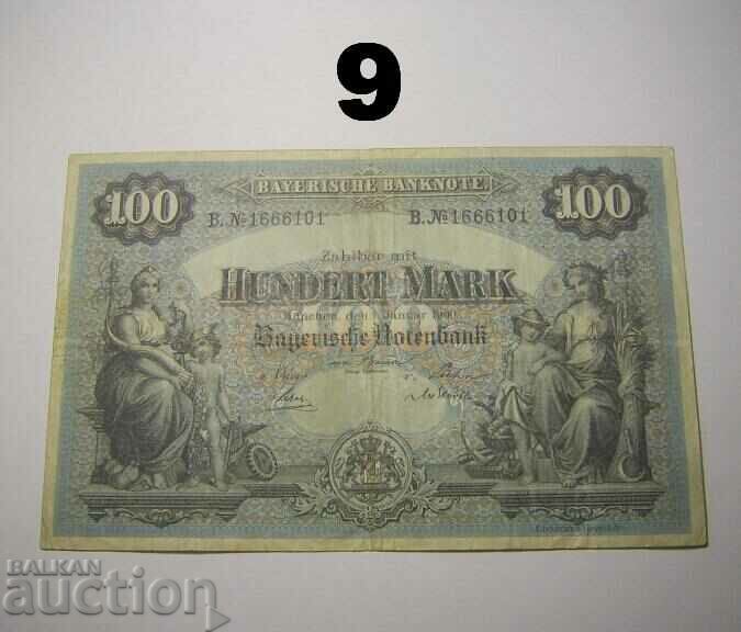 Bayerische Notenbank 100 mark 1900 Γερμανία