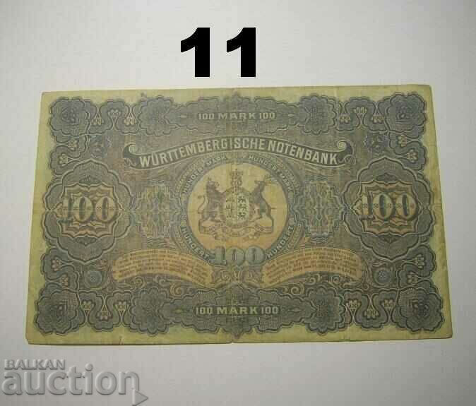 Wurttembergische Notenbank 100 mark 1911 Germany with price 10.00 BGN | € 5.11 Wurttembergische Notenbank 100 mark 1911 Germany with price 10.00 BGN | € 5.11