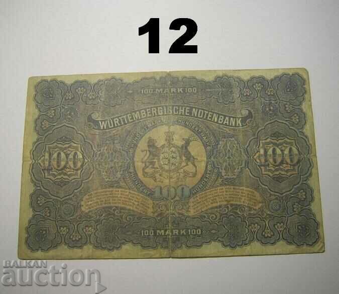 Wurttembergische Notenbank 100 mark 1911 Germany with price 8.00 BGN | € 4.09 Wurttembergische Notenbank 100 mark 1911 Germany with price 8.00 BGN | € 4.09