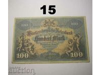 Wurttembergische Notenbank 100 mark 1911 Германия