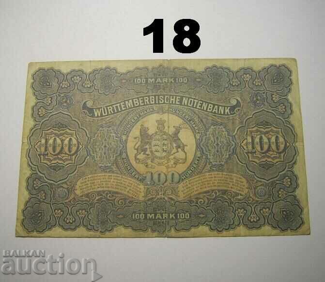 Wurttembergische Notenbank 100 mark 1911 Germany with price 8.00 BGN | € 4.09 Wurttembergische Notenbank 100 mark 1911 Germany with price 8.00 BGN | € 4.09