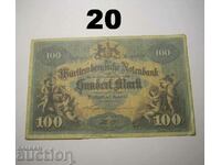 Wurttembergische Notenbank 100 mark 1911 Германия