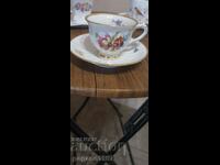 Double porcelain cup and saucer sets