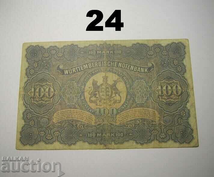 Wurttembergische Notenbank 100 mark 1911 Germany with price 8.00 BGN | € 4.09 Wurttembergische Notenbank 100 mark 1911 Germany with price 8.00 BGN | € 4.09