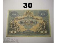 Wurttembergische Notenbank 100 mark 1911 Germany