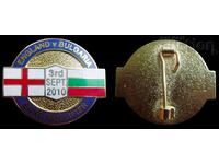 football badge old english badge - england vs bulgaria