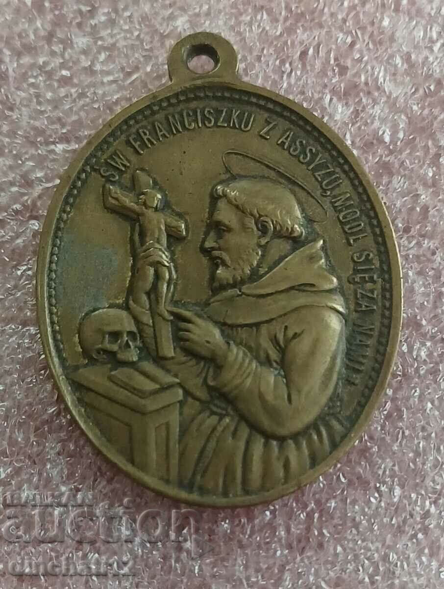 Sfantul Francisc din Assisi Medalia Catolica