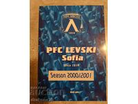 Levski's program for the 2000/2001 season.