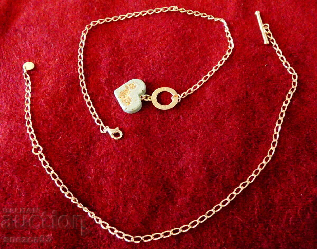 Licitație Colier din argint 925, bratara, aur roz.