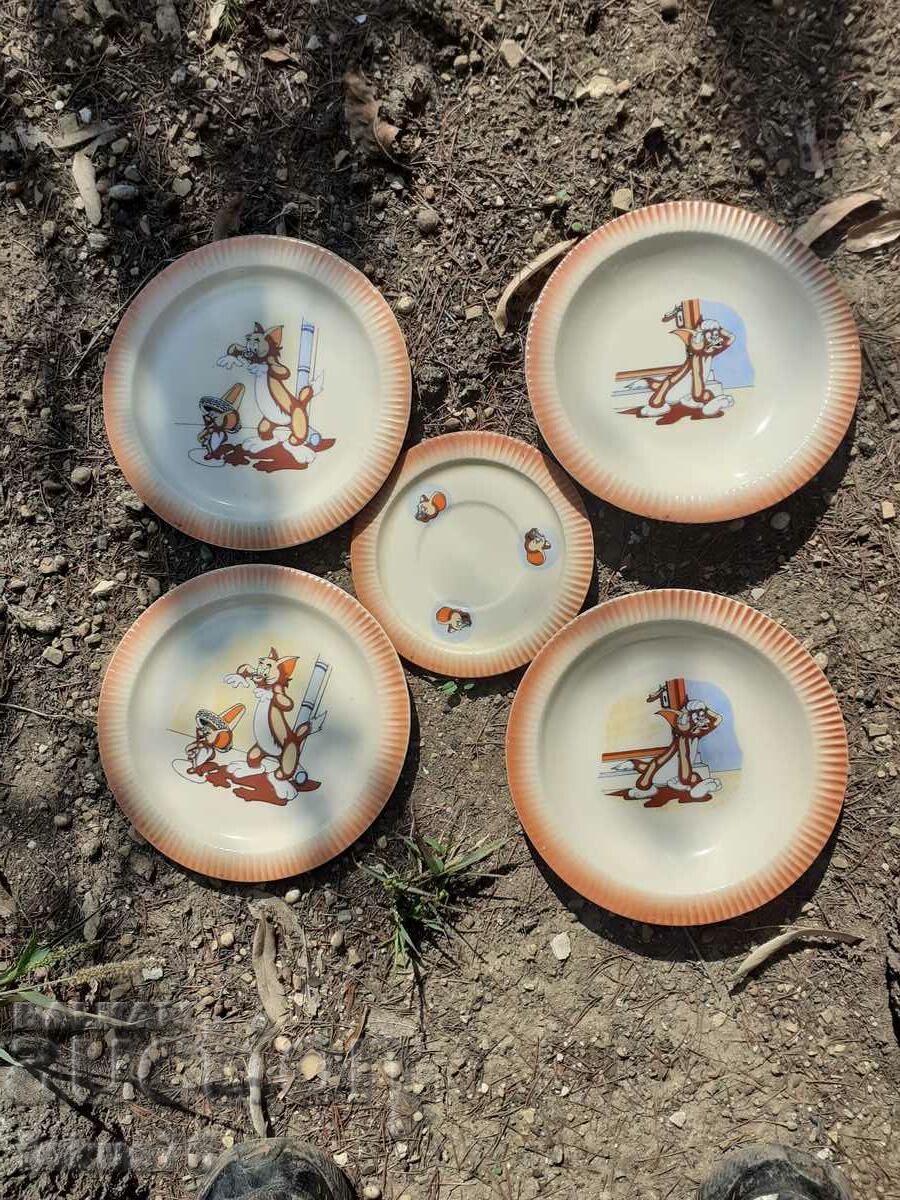 Children's porcelain Tom and Jerry