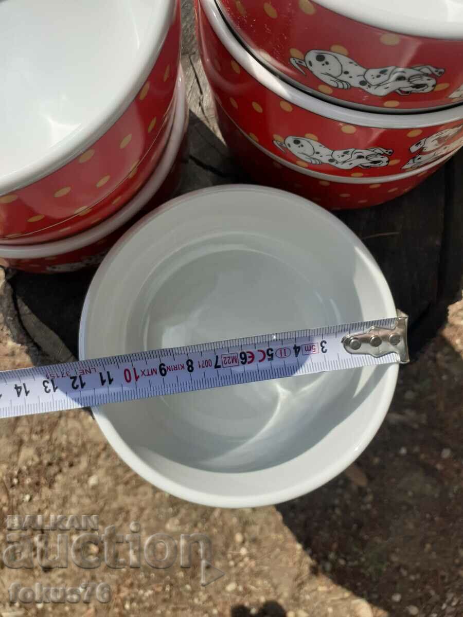 Доставка на Детски българси порцелан порцелан купички далматинци Доставка на Детски българси порцелан порцелан купички далматинци