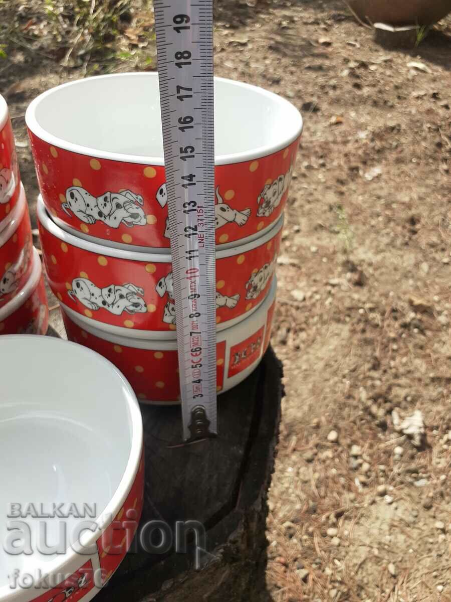 Детски българси порцелан порцелан купички далматинци - 5 Детски българси порцелан порцелан купички далматинци - 5