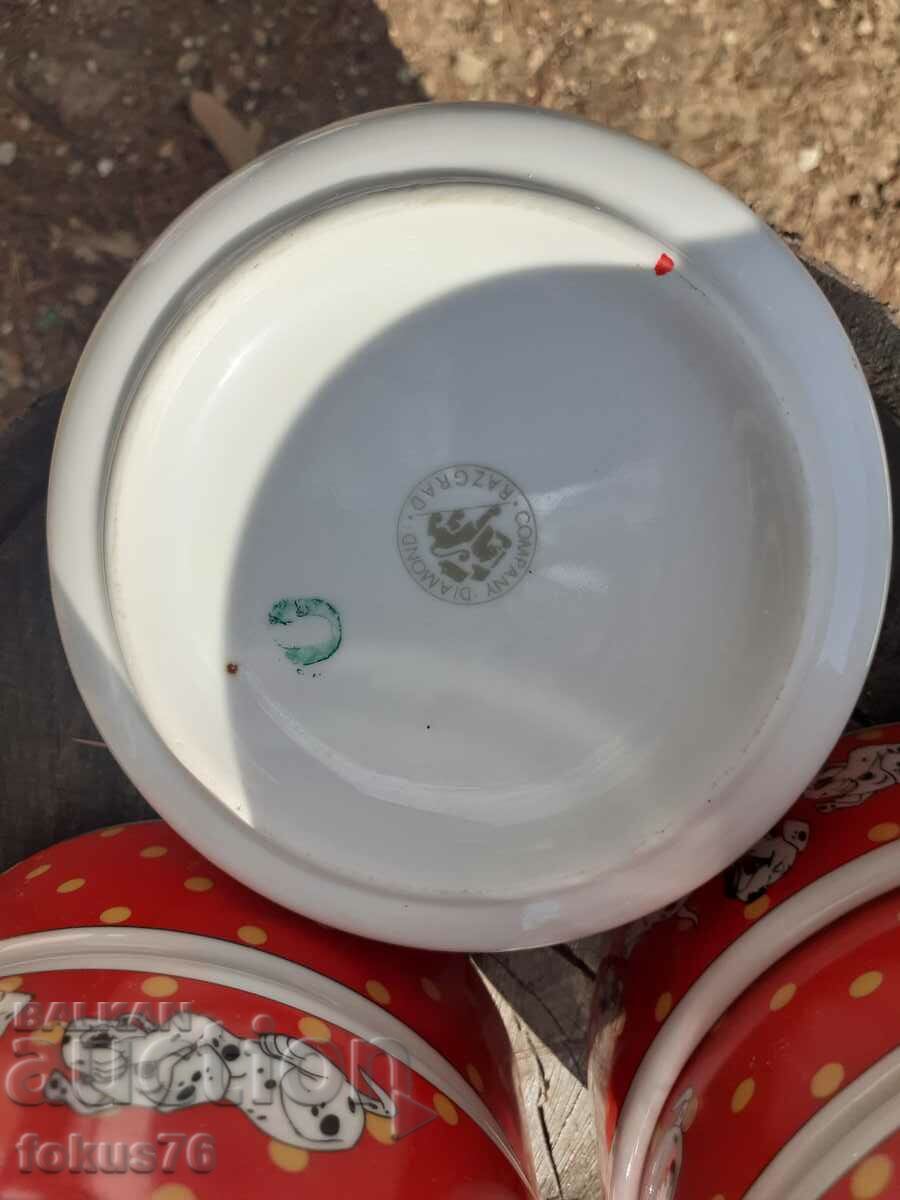 Детски българси порцелан порцелан купички далматинци - 6 Детски българси порцелан порцелан купички далматинци - 6