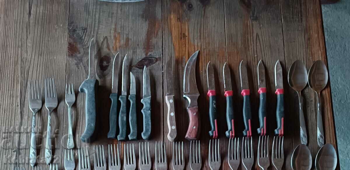 HUGE LOT OF 1 CENT KNIVES AND FORKS