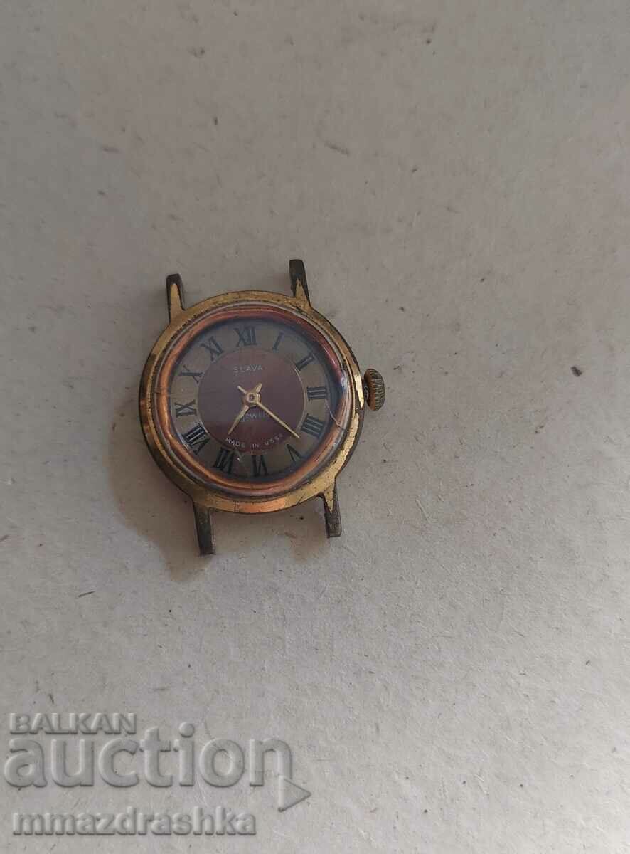 Gold-plated women's watch