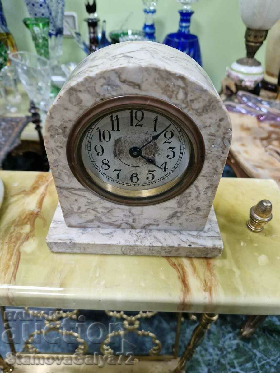 Auction Old rare French mechanical table clock Auction Old rare French mechanical table clock