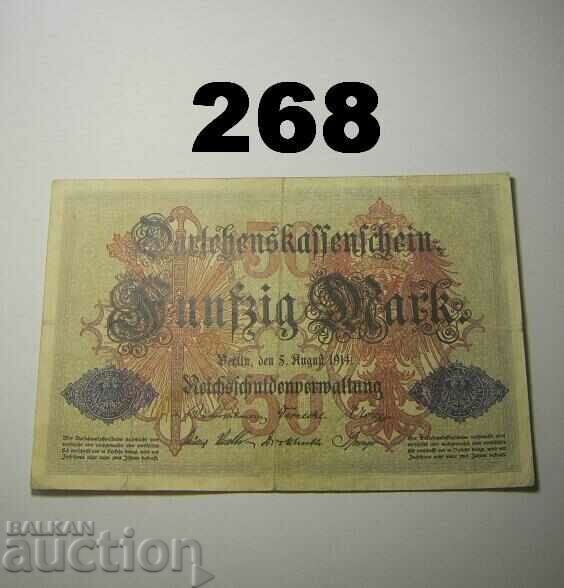 Berlin 50 mark 1914 VF 6-digit Germany with price 10.00 BGN | € 5.11 Berlin 50 mark 1914 VF 6-digit Germany with price 10.00 BGN | € 5.11