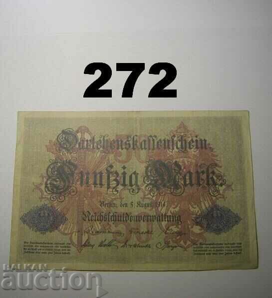Berlin 50 mark 1914 VF Germany with price 4.00 BGN | € 2.05 Berlin 50 mark 1914 VF Germany with price 4.00 BGN | € 2.05