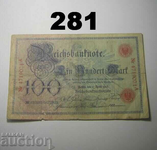 Berlin 100 mark 1903 Germany