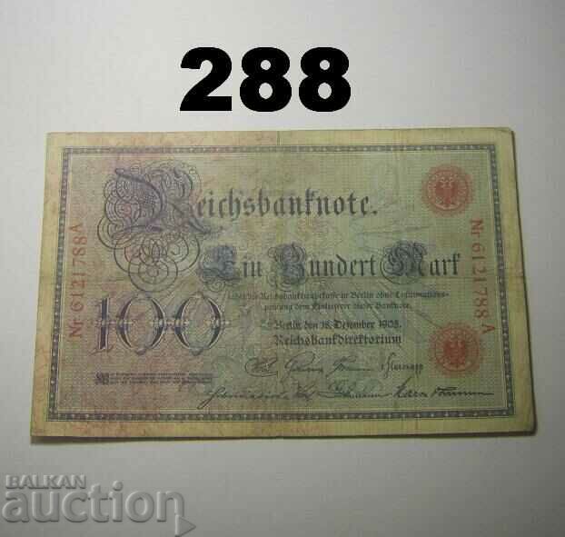 Berlin 100 mark 1905 Fine+ Germania