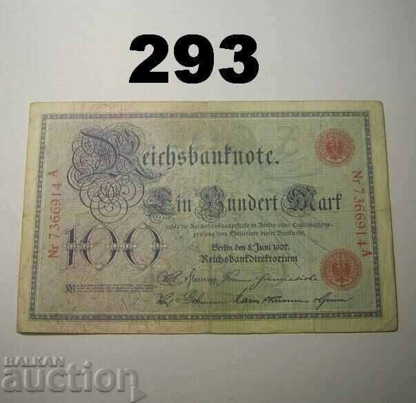 Berlin 100 mark 1907 VF Germany