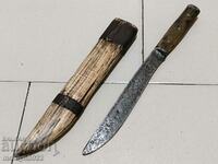 Buinovski knife with kaniya with karakulak buffalo horn furrows