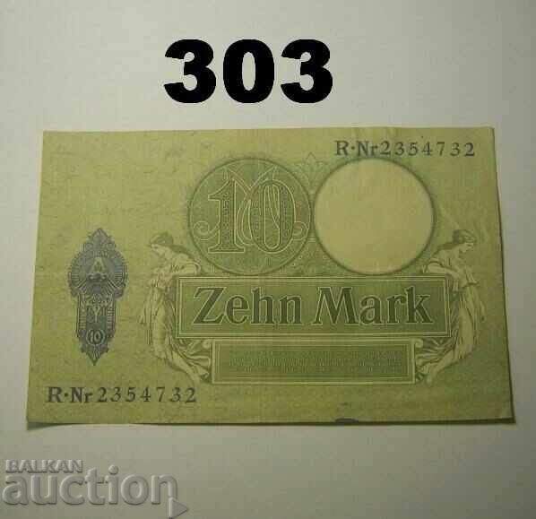 Berlin 10 mark 1906 VF+ Germany with price 14.00 BGN | € 7.16 Berlin 10 mark 1906 VF+ Germany with price 14.00 BGN | € 7.16