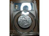 Монета 10 лева 1941 г. MS 62 PCGS TOP POP БЗЦ щемпел