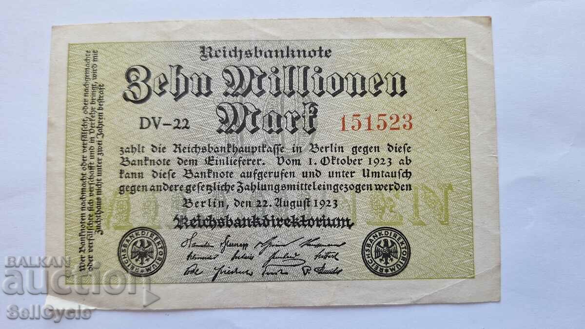 ✅ WEIMAR GERMANIA | 10.000.000 de mărci 1923❗