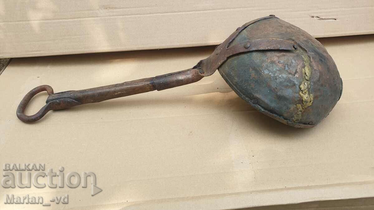 Παλιά χάλκινη μεγάλη κουτάλα - 5 Παλιά χάλκινη μεγάλη κουτάλα - 5