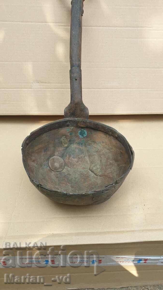 Παλιά χάλκινη μεγάλη κουτάλα - 7 Παλιά χάλκινη μεγάλη κουτάλα - 7