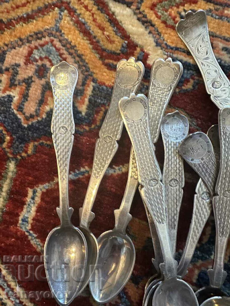 Auction SILVER SPOONS OTTOMAN TUGRA TUGRA 900 20 PCS. INVESTMENT Auction SILVER SPOONS OTTOMAN TUGRA TUGRA 900 20 PCS. INVESTMENT