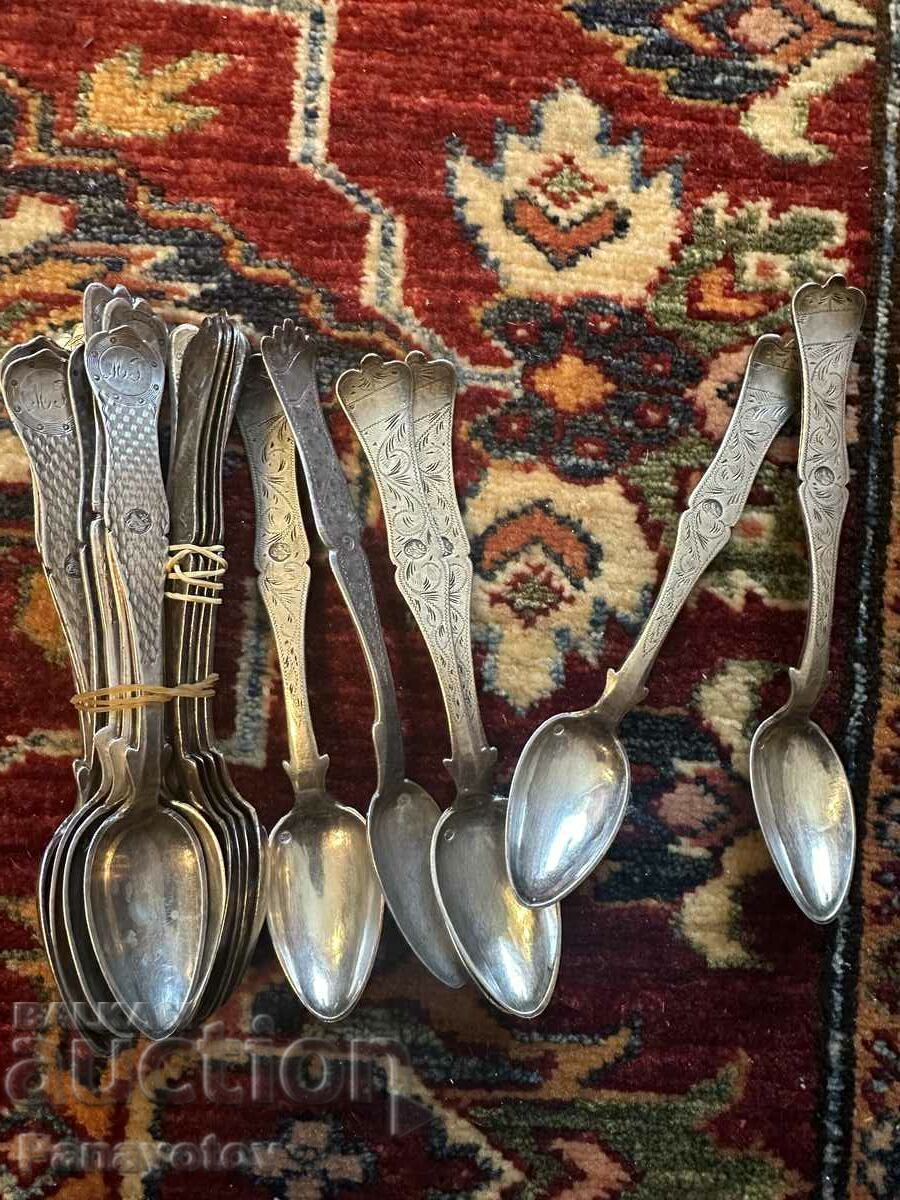 SILVER SPOONS OTTOMAN TUGRA TUGRA 900 20 PCS. INVESTMENT SILVER SPOONS OTTOMAN TUGRA TUGRA 900 20 PCS. INVESTMENT