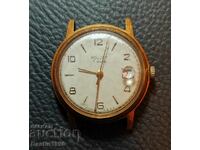 RARE FLIGHT POLJOT 17 STONE GOLD WATCH