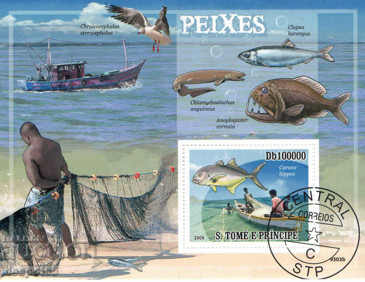 2009. Sao Tome și Principe. Fauna - Pești. Bloc.