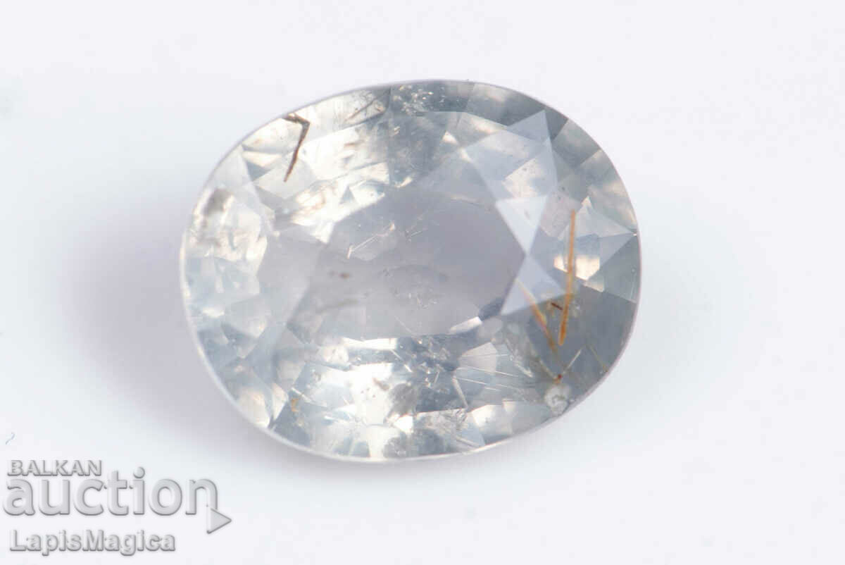 Safir verde 0,93 ct din Malawi tăietură ovală netratată