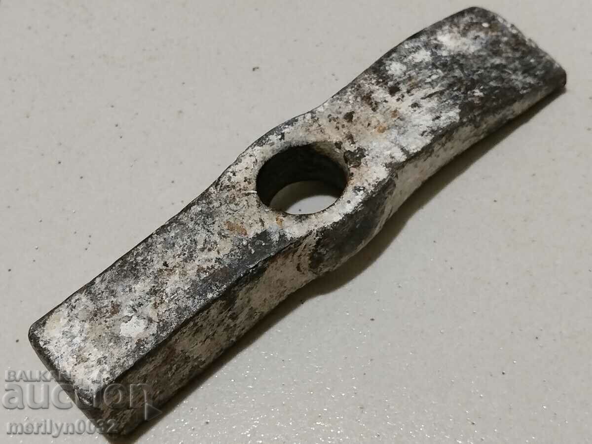 Old Bulgarian carpenter's hammer tool blade forged iron with price 32.00 BGN | € 16.36 Old Bulgarian carpenter's hammer tool blade forged iron with price 32.00 BGN | € 16.36