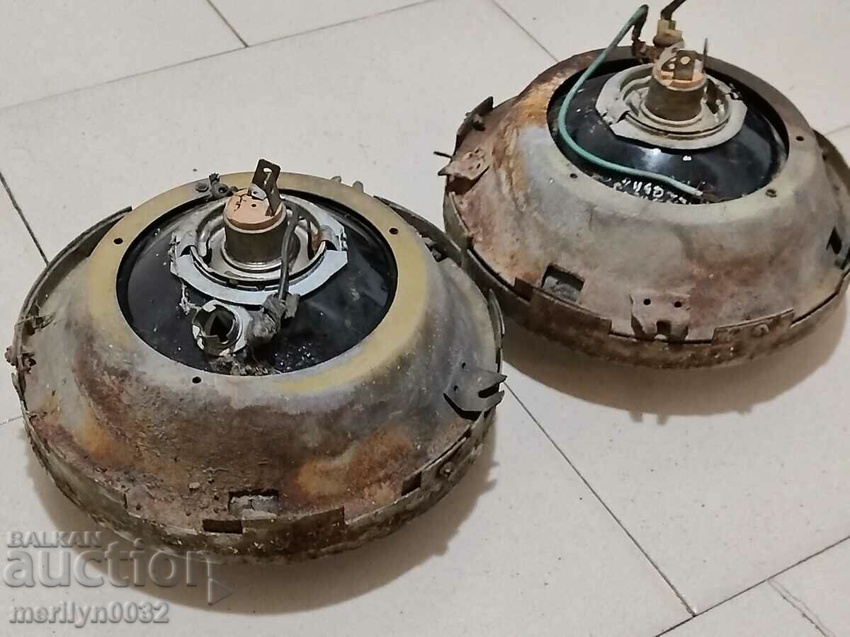 Headlights for car VAZ glass reflector USSR - 7 Headlights for car VAZ glass reflector USSR - 7