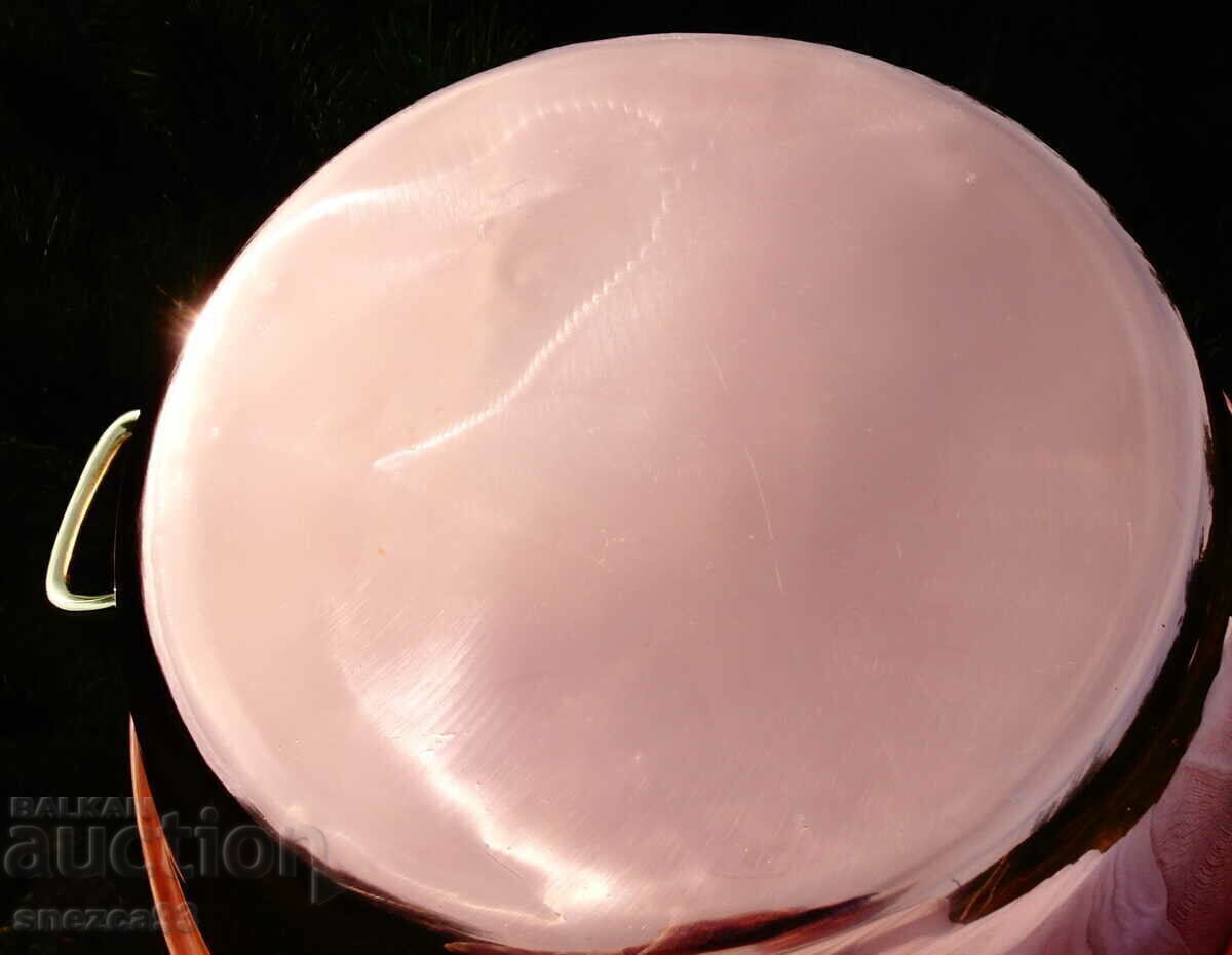 Oală din cupru, tavă din cupru pentru zacuscă și dulceață 11 l - 6