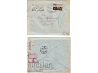 1941 traveled envelope AIR MAIL SOFIA-VIENNA