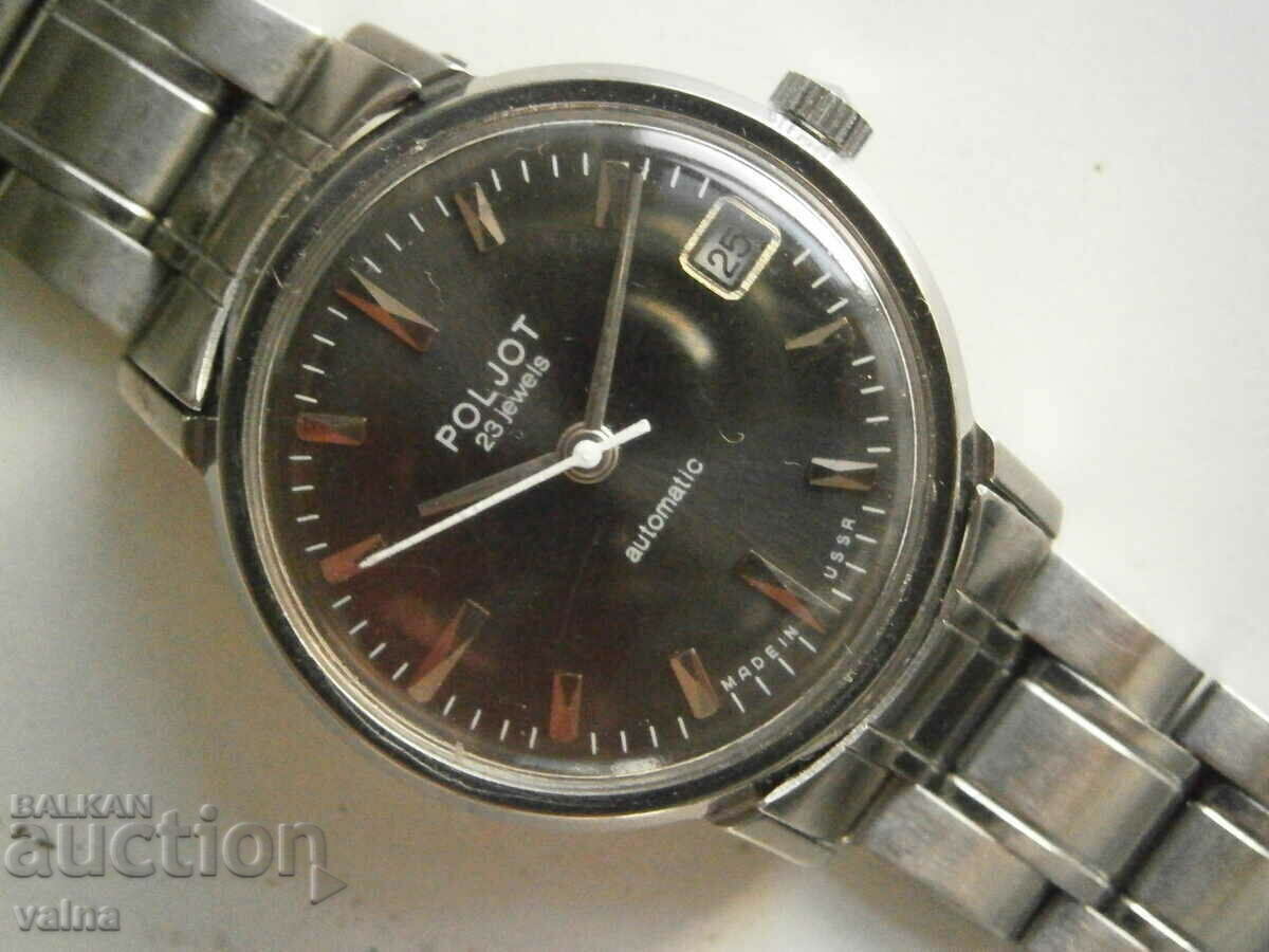 POLJOT automatic, 23 jewels, made in USSR, case 35mm, TOP! - 7 POLJOT automatic, 23 jewels, made in USSR, case 35mm, TOP! - 7