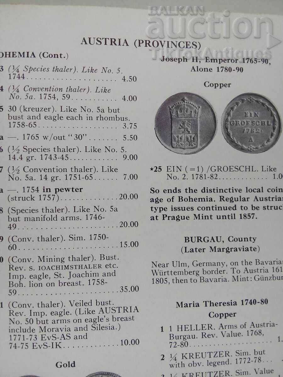 Licitație Catalogul monedelor mondiale 1750 - 1850 în engleză Licitație Catalogul monedelor mondiale 1750 - 1850 în engleză