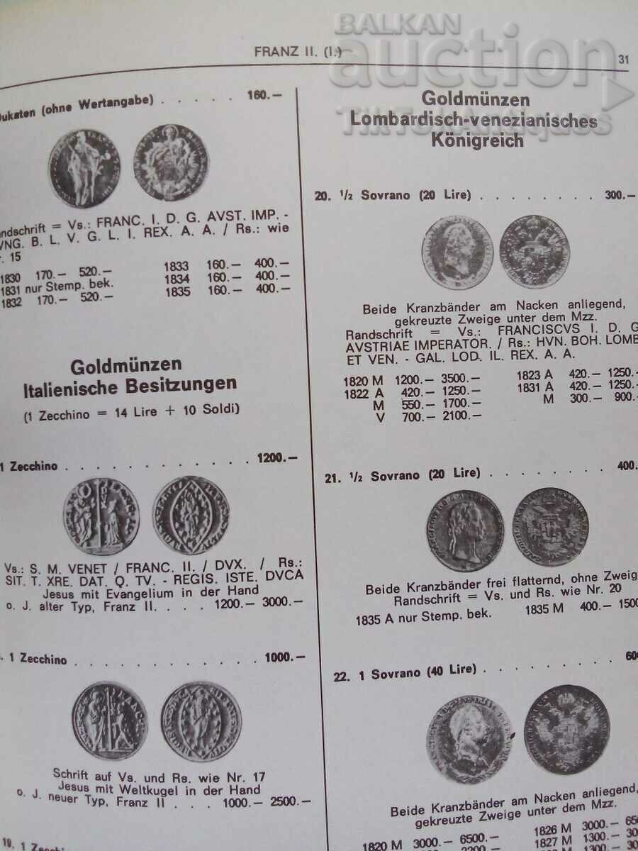 Auction Catalog of the coins of Austria (1792 - 1974) Auction Catalog of the coins of Austria (1792 - 1974)