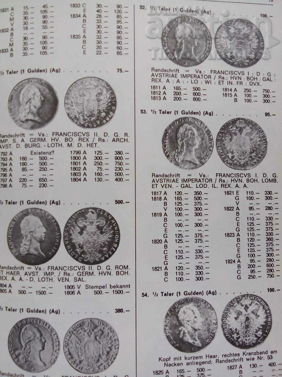 Delivery of Catalog of the coins of Austria (1792 - 1974) Delivery of Catalog of the coins of Austria (1792 - 1974)