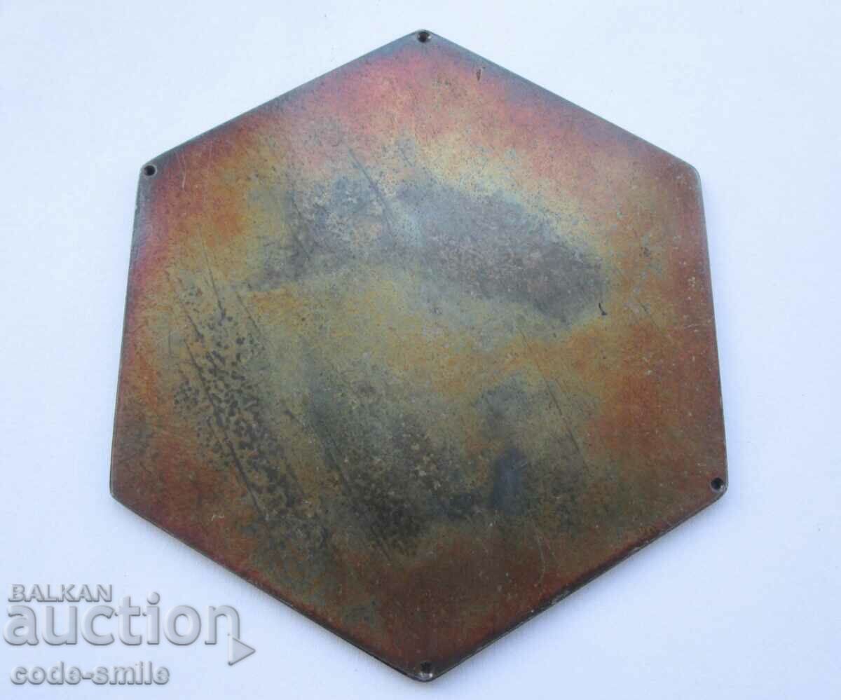 Old military plate emblem auto moto club Warsaw Pact - 6 Old military plate emblem auto moto club Warsaw Pact - 6