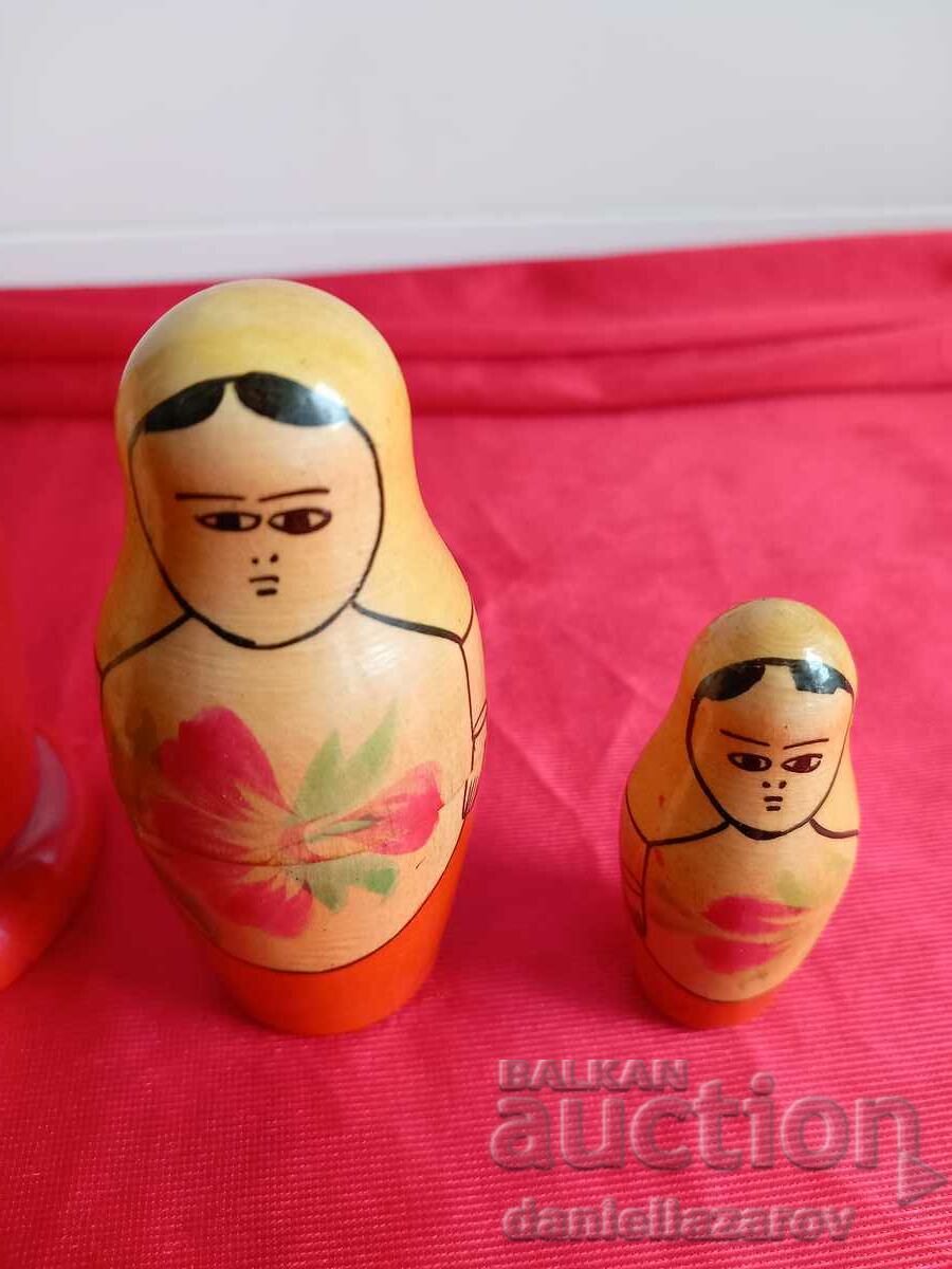 Auction 1961 Matryoshka, Matryoshka USSR 3 in 1 Auction 1961 Matryoshka, Matryoshka USSR 3 in 1
